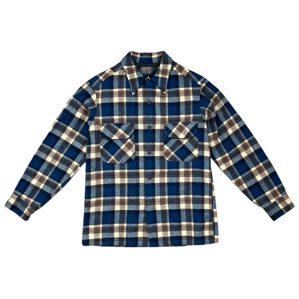 Pendleton Button Down Shirt, Blue, Size Medium - image 1